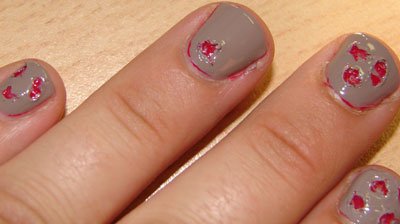 Naildesign Halloween - kratzen