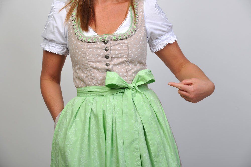 Dirndl Schleife links