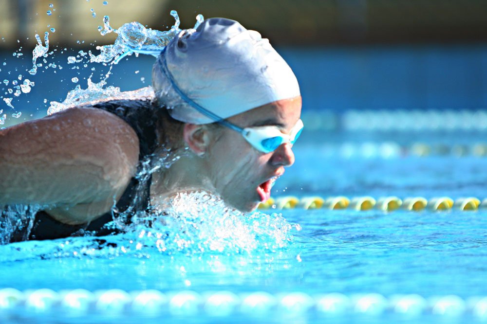 Schwimmen im Sommer