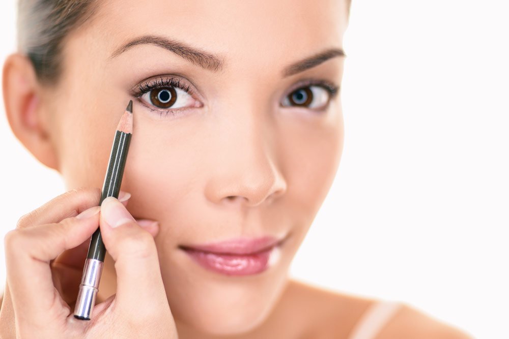 mit passendem Kajal das Auge optisch öffnen Mama-Make-Up: Kajal