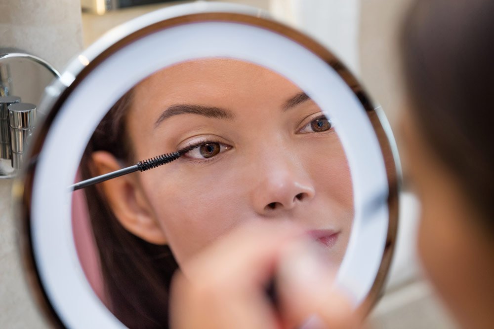 Mascara rundet das Mama-Make-Up ab Mama-Make-Up: Mascara