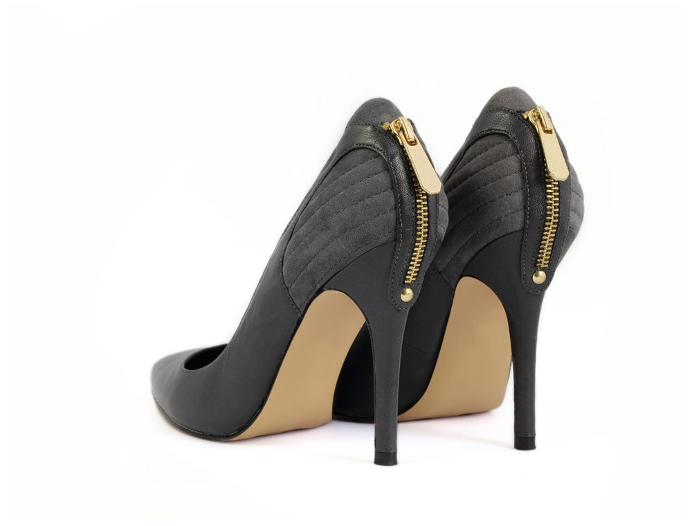 High Heels mit Reißverschluss am Hacken Schuhe für schlanke Beine: Schnitt