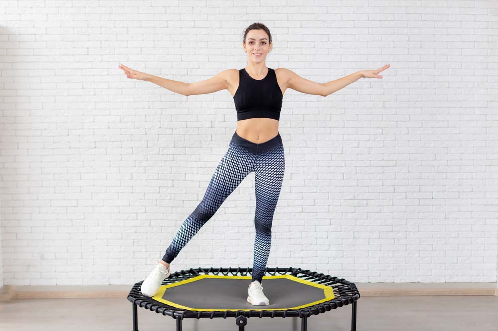 Trampolin Aufwärmübung